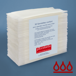 With Anti-Leak Barrier - Comfort-pads for large dog diapers 